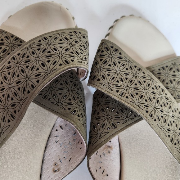 Ilse Jacobsen Tulip 1575 Cross Band Sandal Women's Size‎ EU 44 US 14 Green - Picture 4 of 12